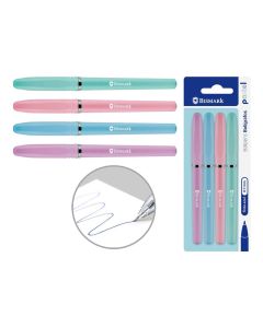 BOLIGRAFO BISMARK PASTEL BLISTER 4UD