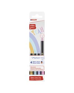 ROTULADOR EDDING 1200 PASTEL GLITTER PASTEL 4 COLORES