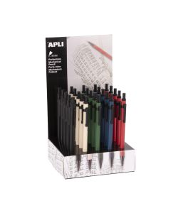 PORTAMINAS APLI METAL HEXAGONAL 0,7MM EXPOSITOR 25UD
