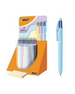 BOLIGRAFO BIC 4 COLORES PASTEL EXPOSITOR 30U