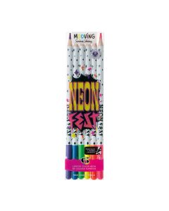 LAPIZ COLOR MOOVING FLUOR NEON FEST 6 COLORES