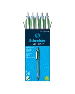 BOLIGRAFO SCHNEIDER RAVE XB VERDE CAJA 5UD