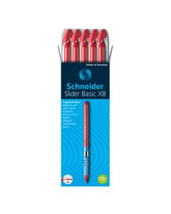 BOLIGRAFO SCHNEIDER BASIC XB ROJO CAJA 10UD