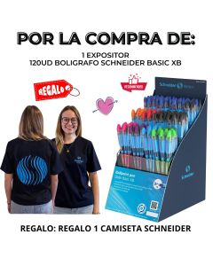 BOLIGRAFO SCHNEIDER BASIC XB EXPOSITOR 120UD