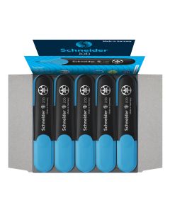 ROTULADOR FLUOR SCHNEIDER TM JOB AZUL CAJA 10UD