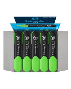 ROTULADOR FLUOR SCHNEIDER TM JOB VERDE CAJA 10UD