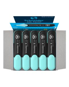 ROTULADOR FLUOR SCHNEIDER TM JOB PASTEL TURQUESA CAJA 10UD