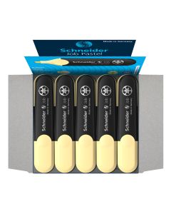 ROTULADOR FLUOR SCHNEIDER TM JOB PASTEL VAINILLA CAJA 10UD