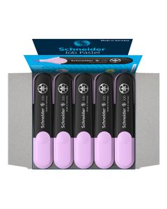 ROTULADOR FLUOR SCHNEIDER TM JOB PASTEL LILA CAJA 10UD