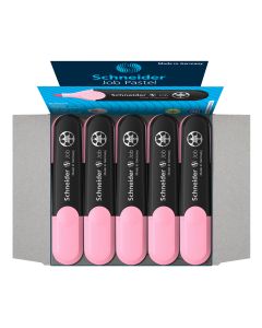 ROTULADOR FLUOR SCHNEIDER TM JOB PASTEL ROSA CAJA 10UD