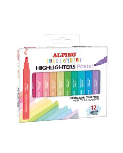 ROTULADOR FLUOR ALPINO COLOR EXPERIENCE PASTEL 12 COLORES