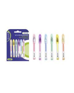 BOLIGRAFO BISMARK MINI GEL BLISTER 6UD
