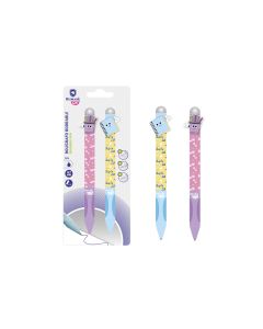 BOLIGRAFO BISMARK BORRABLE FANTASIA ESCOLAR BLISTER 2UD