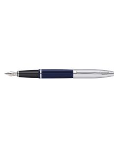 PLUMA CROSS CALAIS CROMO Y LACA AZUL PLUMIN MEDIO