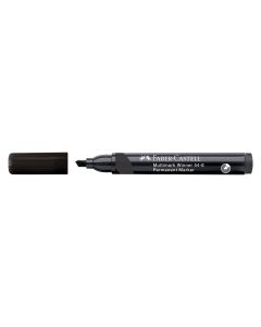 ROTULADOR PERMANENTE FABER CASTELL MULTIMARK WINNER 54-E PUNTA BISELADA NEGRO CAJA 12UD