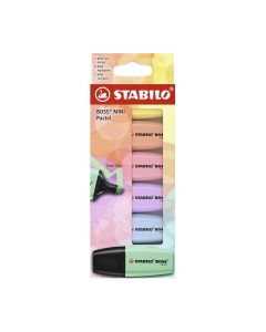 ROTULADOR FLUOR STABILO BOSS MINI PASTEL 6 COLORES