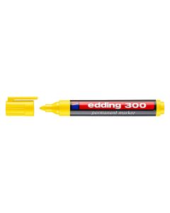 ROTULADOR PERMANENTE EDDING 300-05 PUNTA REDONDA AMARILLO CAJA 10UD