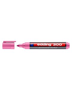 ROTULADOR PERMANENTE EDDING 300-09 PUNTA REDONDA ROSA CAJA 10UD