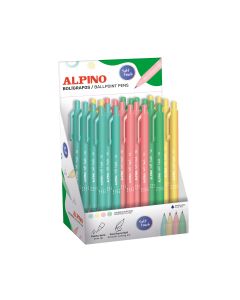 BOLIGRAFO ALPINO SOFT TOUCH PASTEL SURTIDO EXPOSITOR 24UD