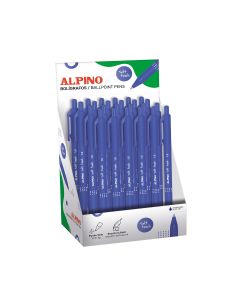 BOLIGRAFO ALPINO SOFT TOUCH AZUL EXPOSITOR 24UD