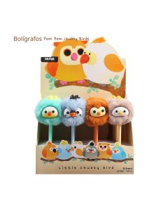 BOLIGAFO ALEX BOG POM POM BIRDS EXPOSITOR 16UD