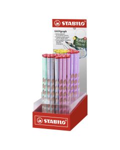 LAPIZ GRAFITO STABILO EASYGRAPH PASTEL HB EXPOSITOR 60UD