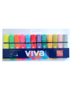 ROTULADOR FLUOR MOLIN VIVA RTF240 12 COLORES