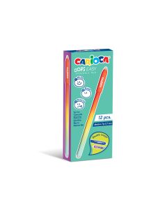 BOLIGRAFO BORRABLE CARIOCA OOPS EASY ROJO CAJA 12UD