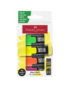 ROTULADOR FLUOR FABER CASTELL TEXTLINER 46 NEON 4 COLORES