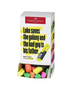 ROTULADOR FLUOR FABER CASTELL TEXTLINER 46 NEON EXPOSITOR 60UD