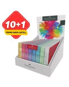 ROTULADOR FLUOR FABER CASTELL TEXTLINER 46 PASTEL 8 COLORES EXPOSITOR 10+1UD