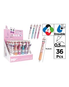 BOLIGRAFO BORRABLE MP 4 COLORES GATITOS EXPOSITOR 36UD