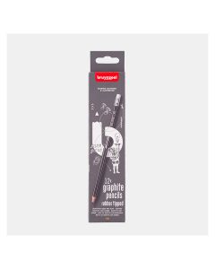 LAPIZ GRAFITO BRUYNZEEL HB CON GOMA CAJA 12UD
