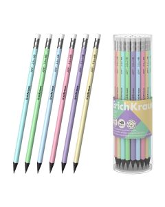 LAPIZ GRAFITO ERICH KRAUSE HB CON GOMA PASTEL BOTE 42UD