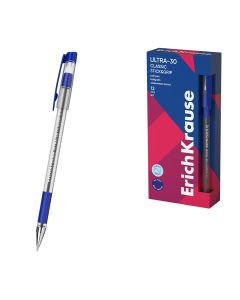 BOLIGRAFO ERICH KRAUSE ULTRA-30 STICK&GRIP CLASSIC 0,7 AZUL CAJA 12UD