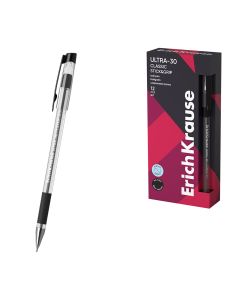 BOLIGRAFO ERICH KRAUSE ULTRA-30 STICK&GRIP CLASSIC 0,7 NEGRO CAJA 12UD