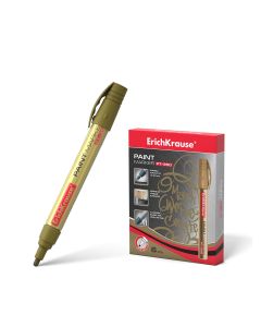 ROTULADOR PERMANENTE ERICH KRAUSE PT-350 1,5-2,5MM PUNTA REDONDA ORO CAJA 6UD