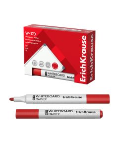 ROTULADOR PIZARRA BLANCA ERICH KRAUSE W-170 2,5MM PUNTA REDONDA ROJO CAJA 12UD