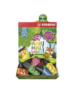 ROTULADOR FLUOR STABILO BOSS MINI ANIMAL VIBES EXPOSITOR 50UD