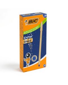 BOLIGRAFO BIC CRISTAL GLACE ORO CAJA 20UD