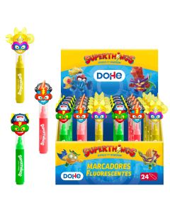 ROTULADOR FLUOR DOHE SUPERTHINGS PUNTA BISELADA EXPOSITOR 24UD