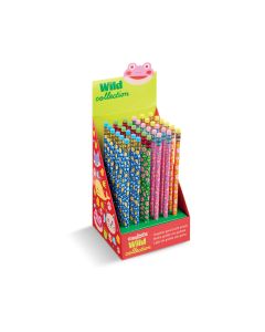 LAPIZ GRAFITO CARIOCA HB CON GOMA WILD COLLECTION EXPOSITOR 36UD