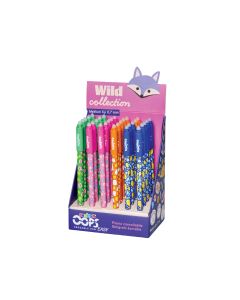 BOLIGRAFO BORRABLE CARIOCA OOPS EASY WILD COLLECTION EXPOSITOR 30UD