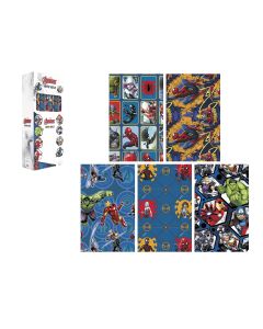 PAPEL REGALO BASIKA ROLLO MARVEL 0'70X2M CAJA 50UD