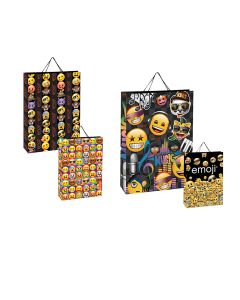 BOLSA PAPEL PERONA CON ASAS EMOJI 18X13X8 PAQUETE 24UD L23