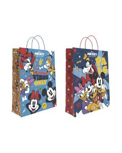 BOLSA PAPEL BASIKA CON ASAS MICKEY 40X32X14CM PAQUETE 24UD