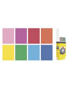 PAPEL REGALO BASIKA ROLLO LUNARES 1X3M CAJA 40UD