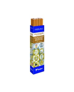 PAPEL REGALO FABRIANO ROLLO KRAFT VERJURADO ORO 1X3M CAJA 25UD