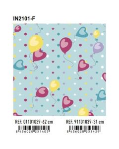 PAPEL REGALO BASIKA BOBINA 31CM INFANTIL IN2101-F 2KG