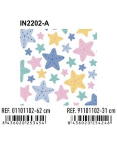 PAPEL REGALO BASIKA BOBINA 31CM INFANTIL IN2102-A 2KG